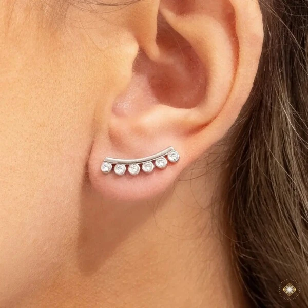 Brinco Earcuff Seis Pontos de Luz