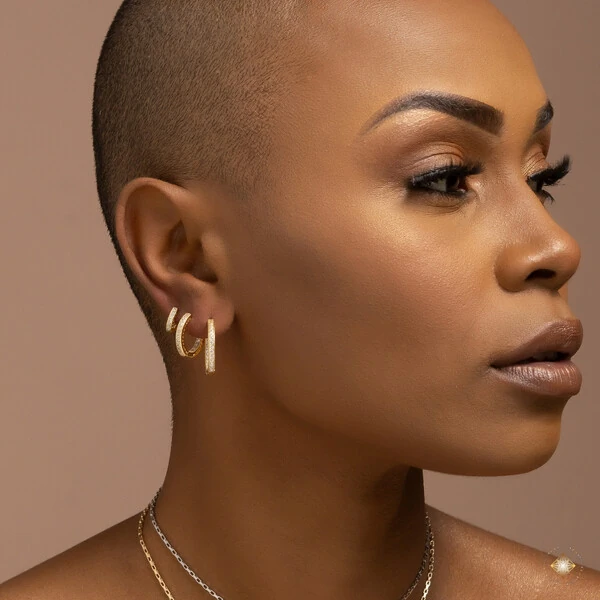 Trio de Argolas Cravejadas Inside Out