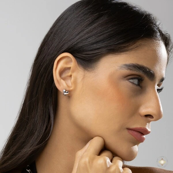 Brinco Coração Liso