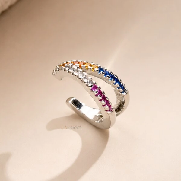 Piercing Fake Cravejado Colorido