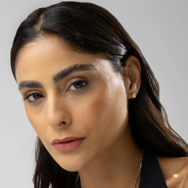 Brinco Flor Diamantada