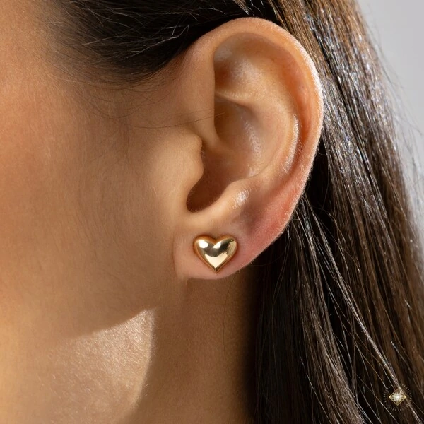 Brinco Coração Liso