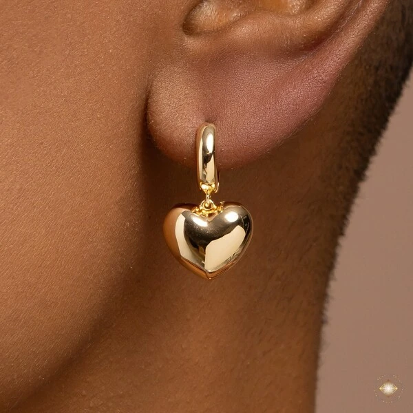 Argola Coração Liso