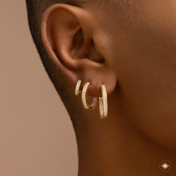 Trio de Argolas Cravejadas Inside Out