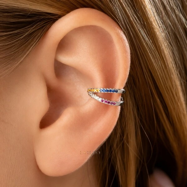 Piercing Fake Cravejado Colorido