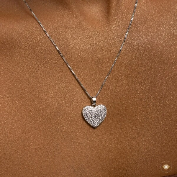 Conjunto Coração Cravejado