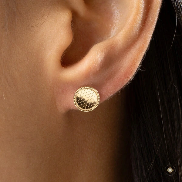 Brinco Redondo Diamantado