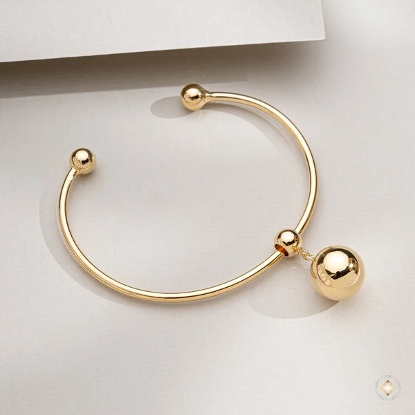 Bracelete Aberto Bola Lisa