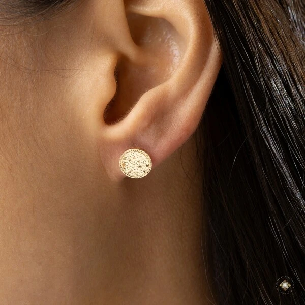 Brinco Redondo Diamantado 3D