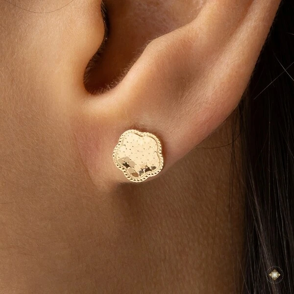 Brinco Flor Diamantada