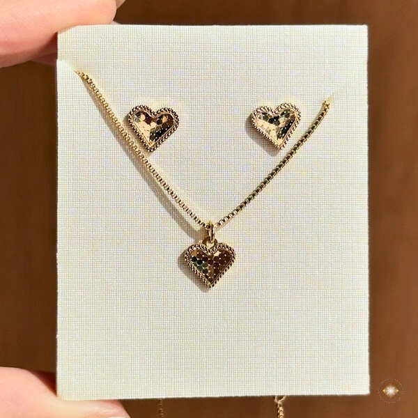 Conjunto Coração Diamantado