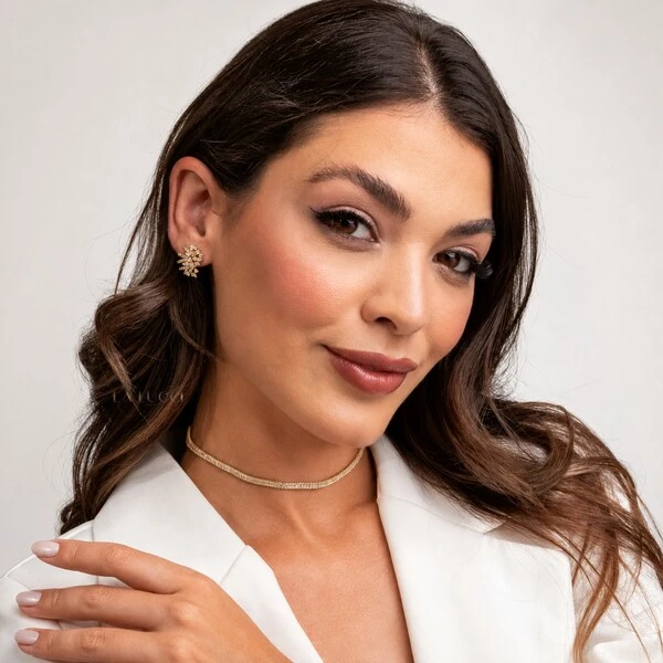 Choker Riviera Baguete
