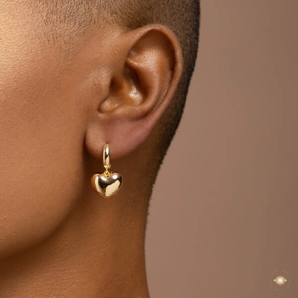 Argola Coração Liso