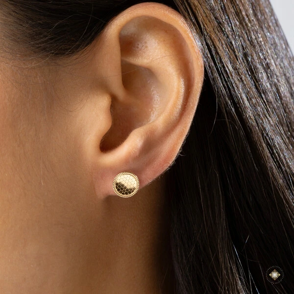 Brinco Redondo Diamantado