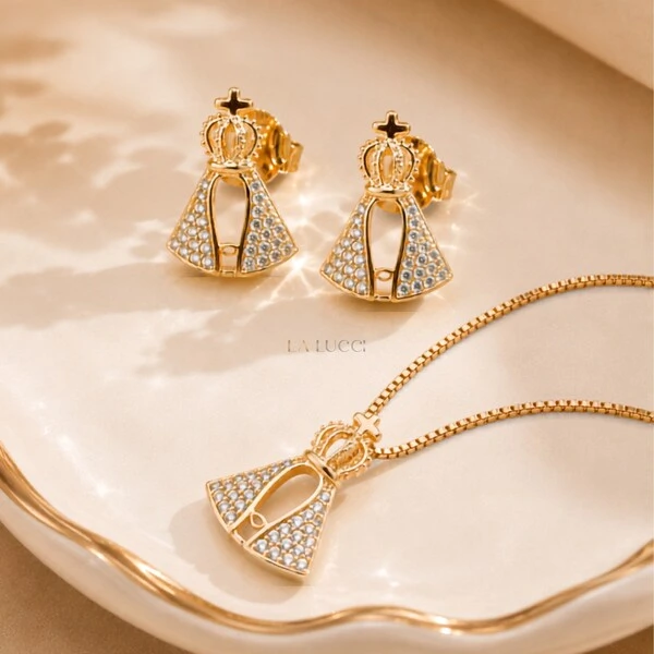 Conjunto Nossa Senhora Aparecida Cravejado