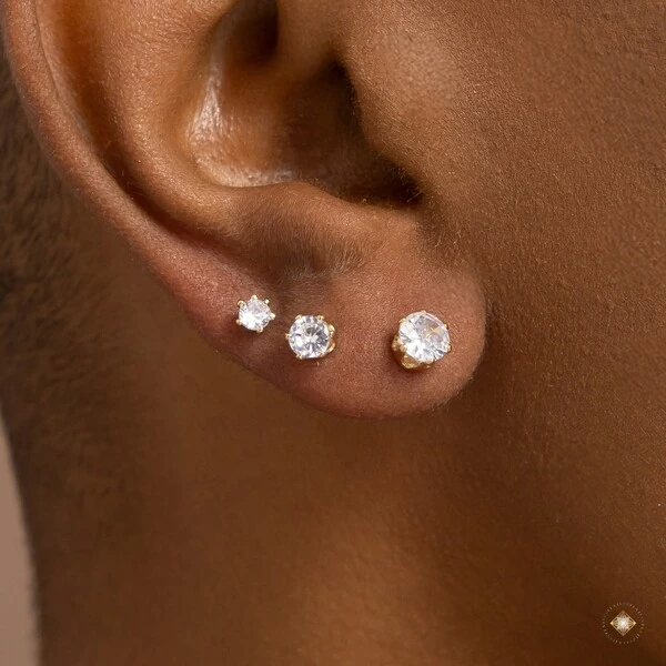 Trio de Pontinhos de Luz com Zircônias