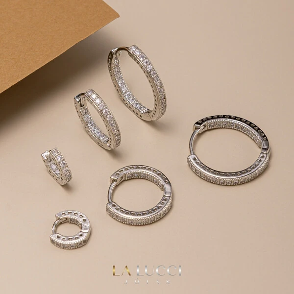 Trio de Argolas Cravejadas Inside Out