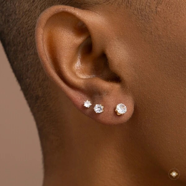 Trio de Pontinhos de Luz com Zircônias