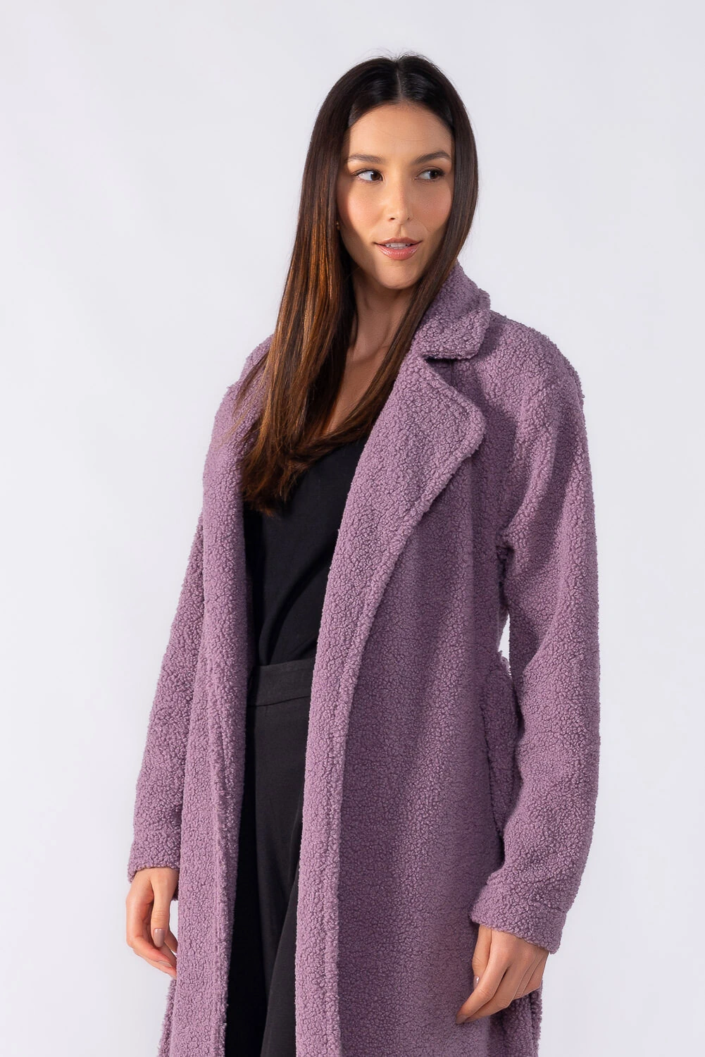 FotoCasaco longo com faixa teddy