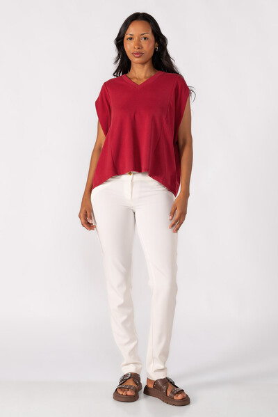 Foto Blusa oversized decote em V