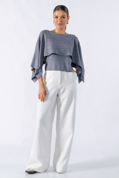 Foto Blusa poncho fluida