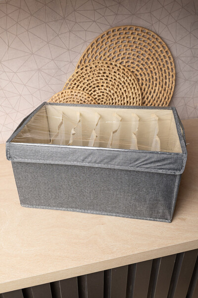 Foto Caixa organizadora tampa plastificada 7 divisorias