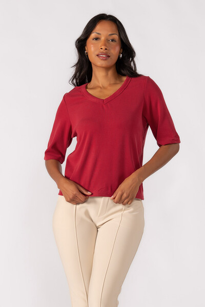 Foto Blusa oversized manga 3/4