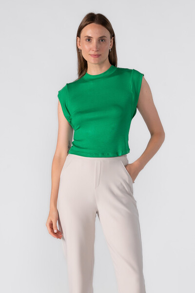 Foto Blusa malha basica manga cavada