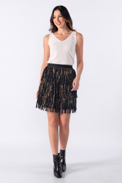 FotoBlusa tricot regata decote v