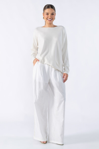 Foto Blusa sueter basico amplo com bolsos