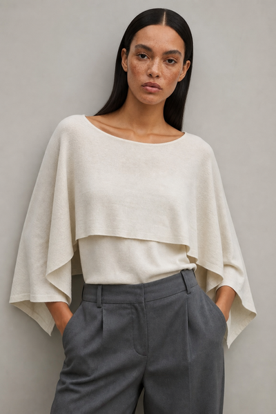 Foto Blusa poncho fluida