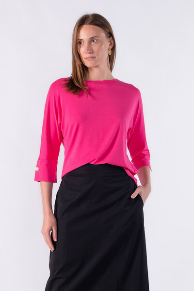 Foto Blusa malha manga morcego