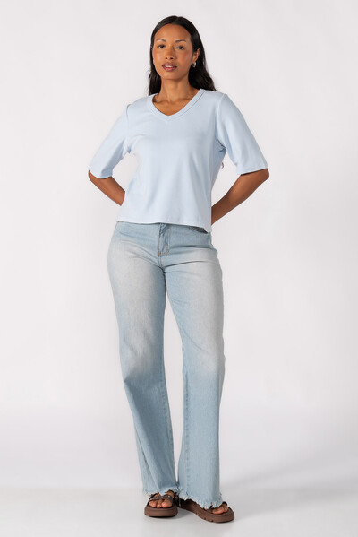Foto Blusa oversized manga 3/4