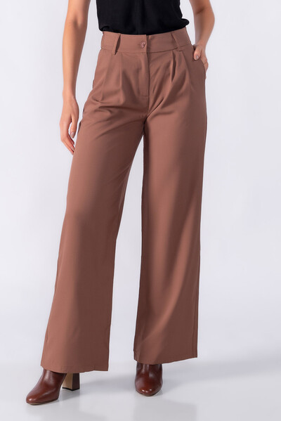 Foto Calca pantalona classica com elastico na cintura