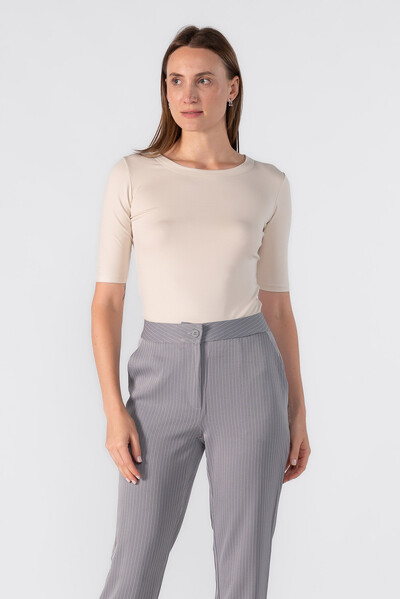 Foto Blusa malha basica manga 3/4