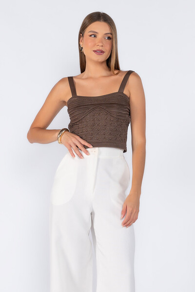 Foto Cropped tricot texturizado