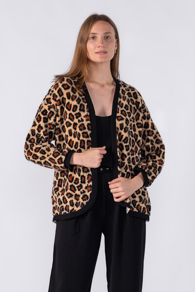 Foto Cardigan pelinho animal print