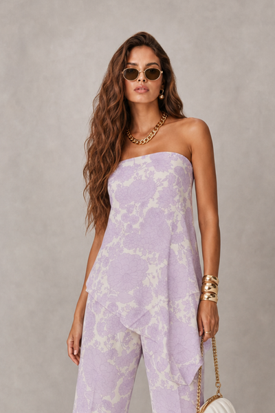 Foto Conjunto blusa e calça estampado