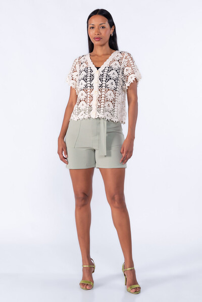 Foto Blusa Guippir botão frontal