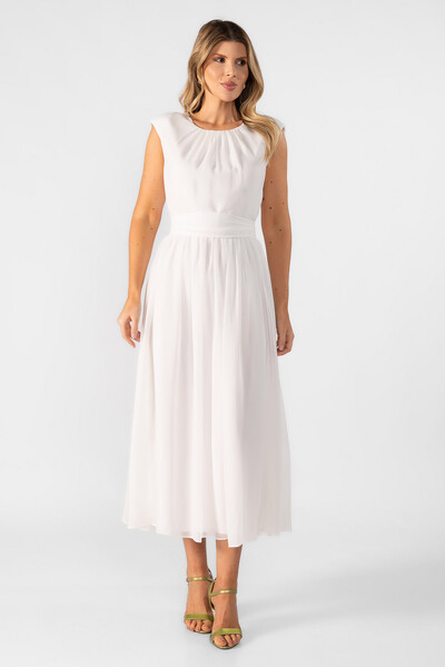 Foto Vestido midi em chiffon