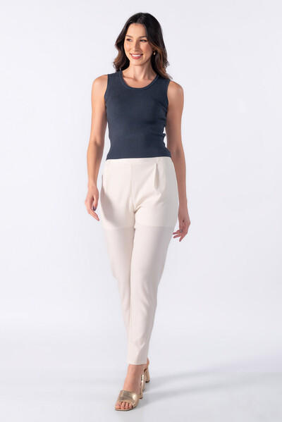 FotoBlusa tricot regata decote u