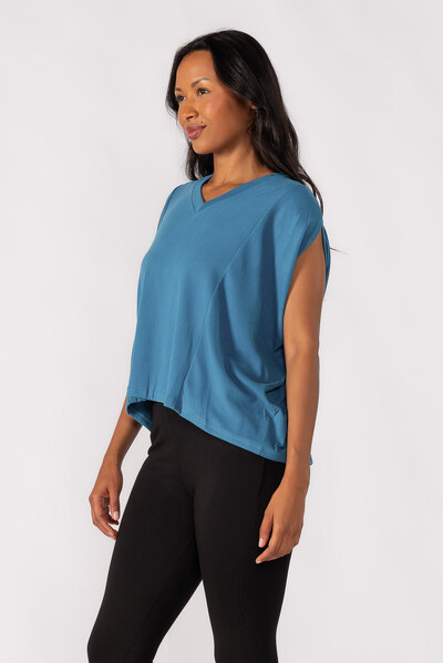 Foto Blusa oversized decote em V