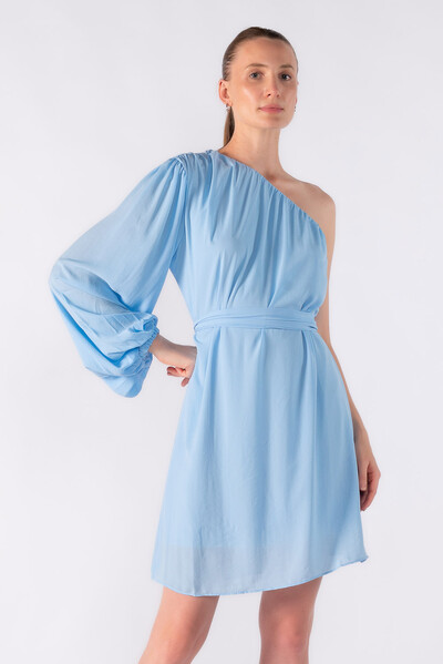 Foto Vestido curto manga nula