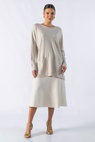Foto Blusa sueter basico amplo com bolsos