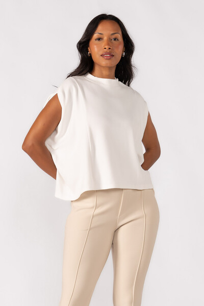 Foto Blusa flanelada gola alta