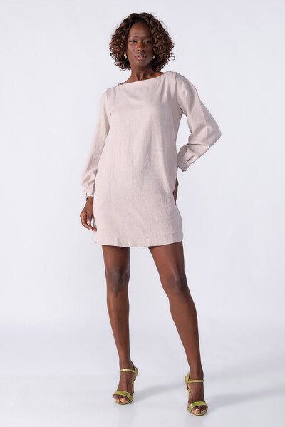 FotoVestido curto de manga longa