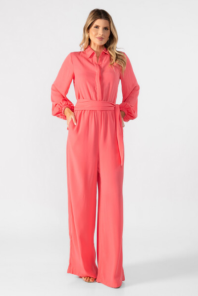 Foto Macacao alfaitaria com faixa