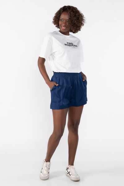 FotoShorts acetinado com elastico na cintura