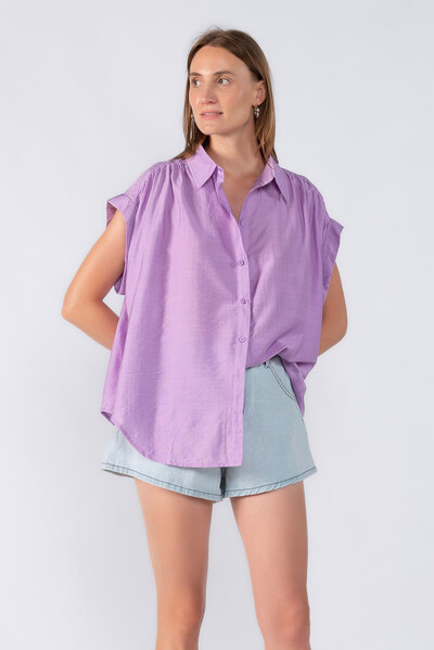 Foto Camisa ampla barra dobrada