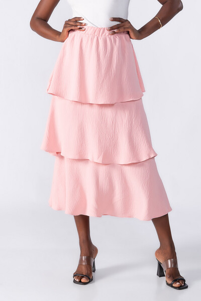 Foto Saia midi com babados